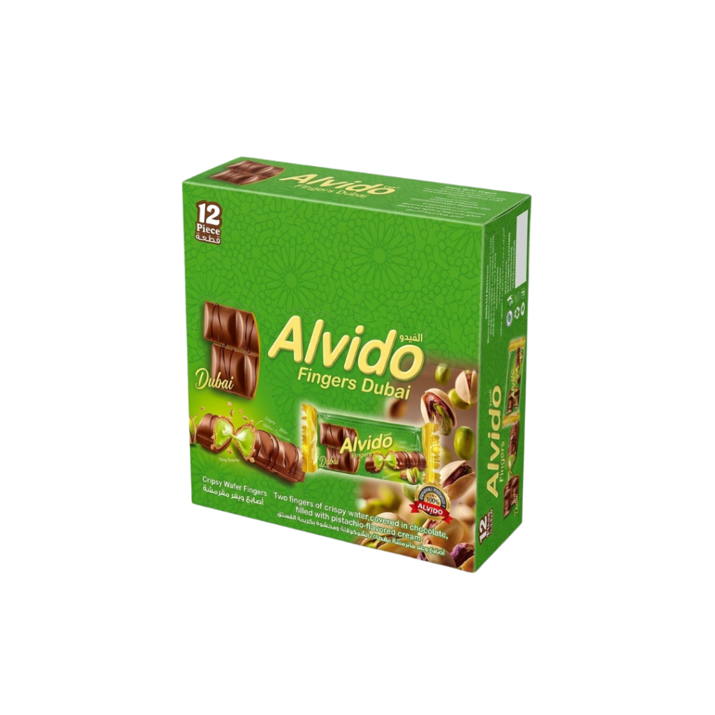 Alvido Fingers Chocolate 12 pcs