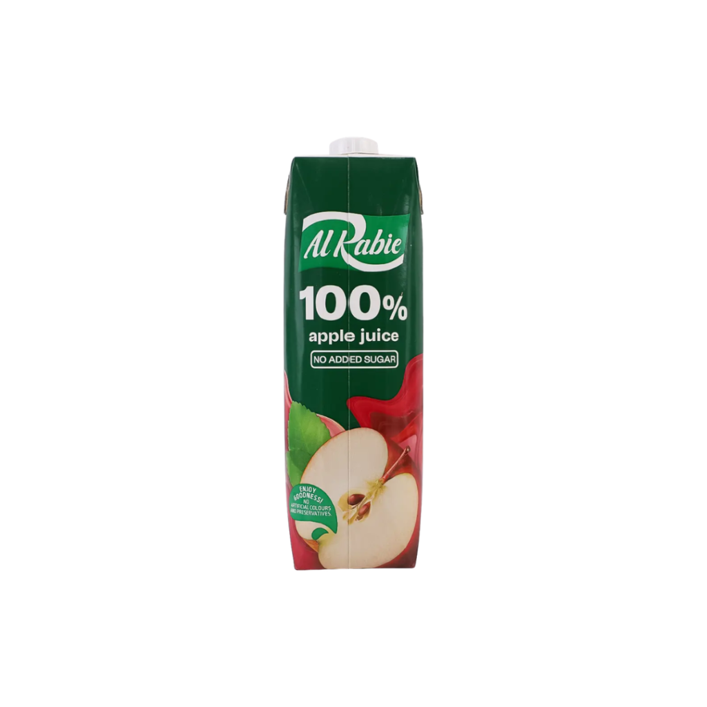 Al Rabie Apple Juice No Added Sugar 1L